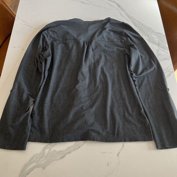 Lolë Lole Shirt Womens XL V-Neck Long Sleeve Activewear Stretch Top UPF 50+ - Picture 12 of 14
